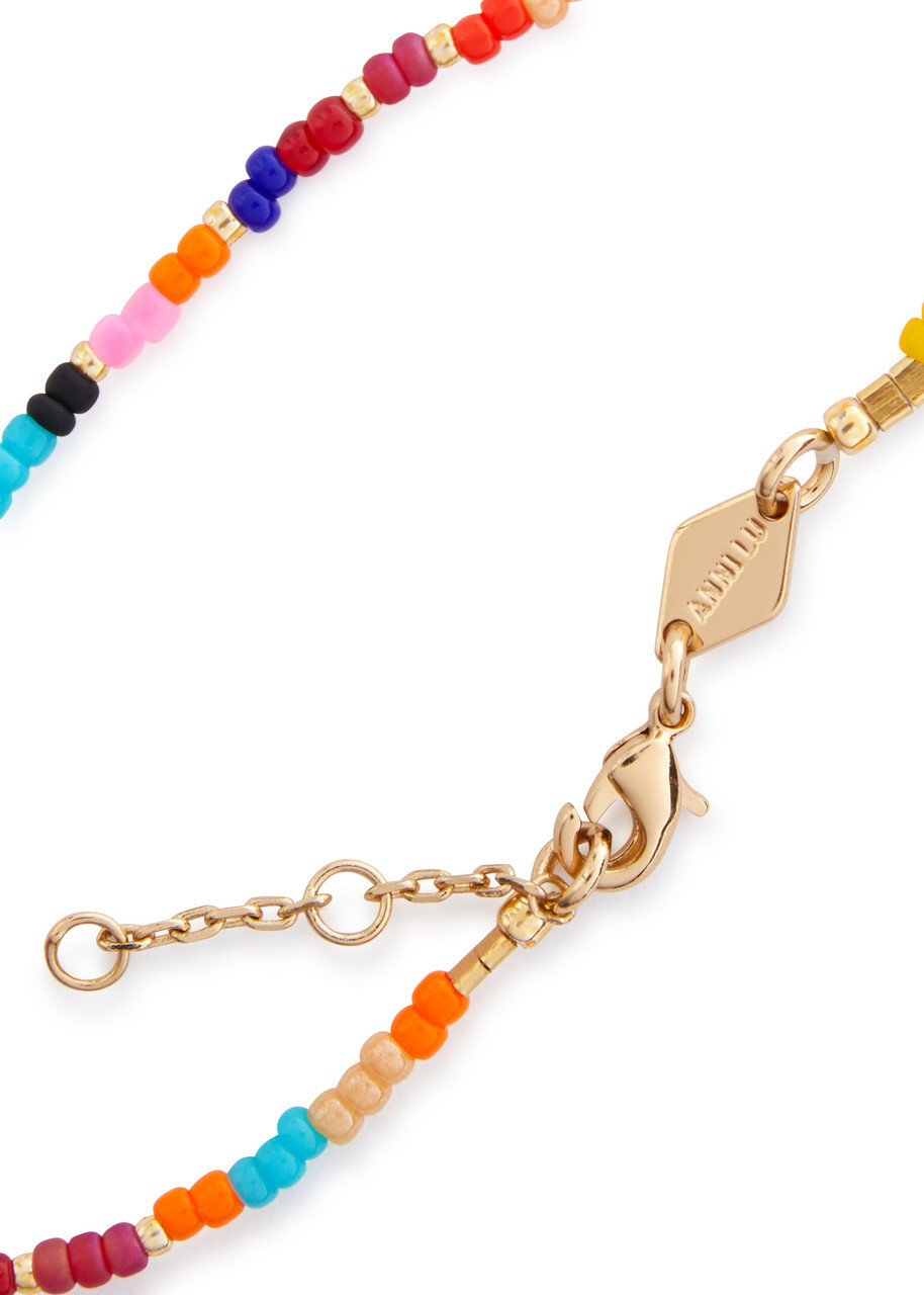 Anni LU Sunny Eldorado 18kt Gold-plated Beaded Bracelet - Multicoloured 1 - One Size