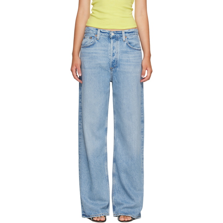 Photo: AGOLDE Blue Low Slung Baggy Jeans