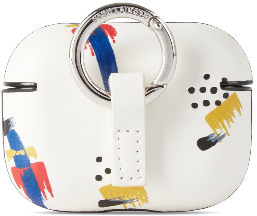 SAINT LAURENT ホワイト AirPodsケース Saint Laurent Ysl Airpods