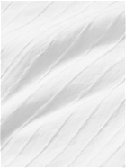 RÓHE - Striped Textured Cotton-Blend Poplin Shirt - White