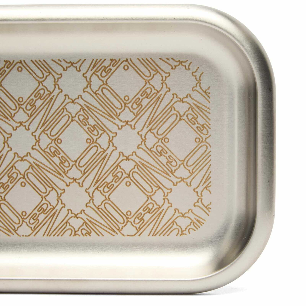 Service Projects x END. Serving Tray in Brushed Steel 