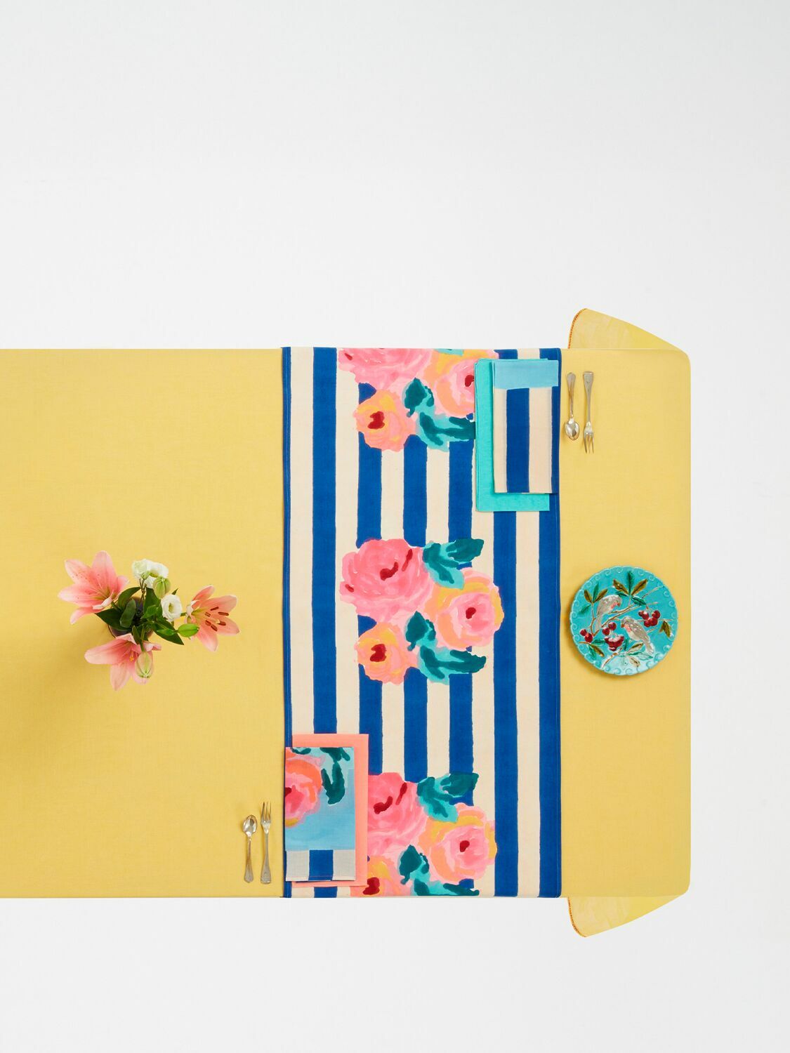 LISA CORTI Nizam Stripes Blue Doublemat