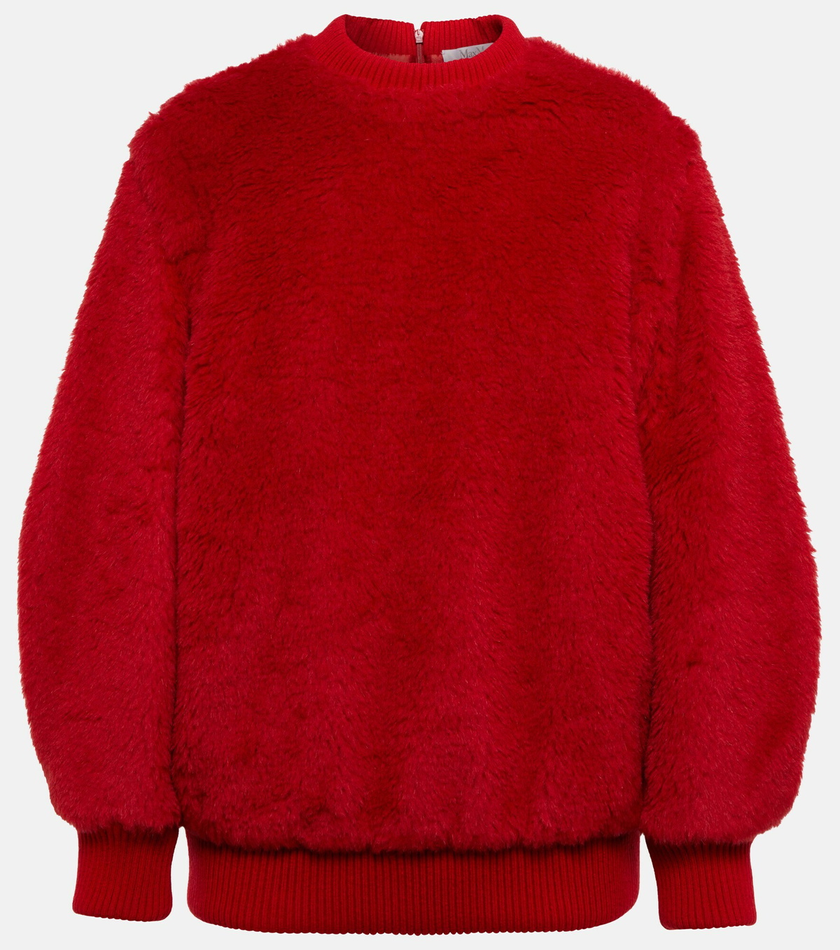 Max Mara - Carmine wool-blend teddy sweatshirt