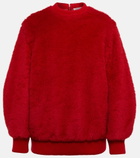 Max Mara - Carmine wool-blend teddy sweatshirt