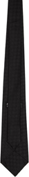 Comme des Garçons Homme Deux Black Basket Silk Tie