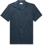 Onia - Vacation Camp-Collar Linen Shirt - Blue