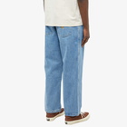 Pass~Port Men's Workers Club Denim Pant in Washed Light Blue