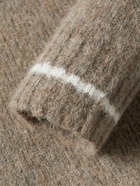 NN07 - Jack Striped Alpaca-Blend Sweater - Neutrals