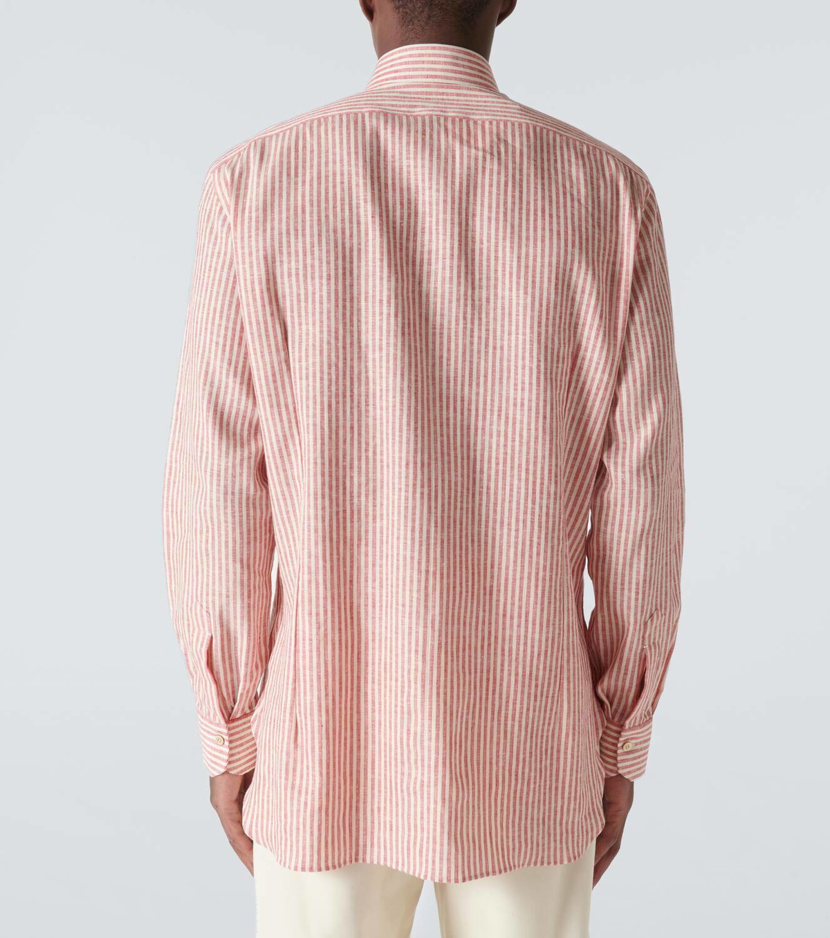 Kiton Striped linen shirt