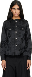 Comme des Garçons Comme des Garçons Black Jacquard Jacket