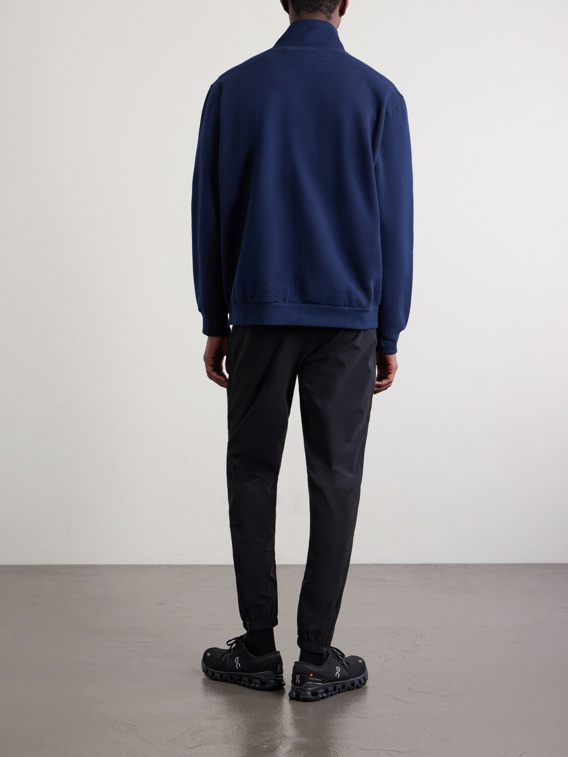 Lululemon - Steady State Cotton-Blend Jersey Half-Zip Sweatshirt - Blue