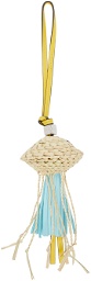 Loewe Yellow & Off-White Paula's Ibiza Jellyfish Charm Keychain