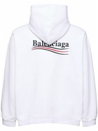 BALENCIAGA Political Logo Cotton Sweatshirt Hoodie