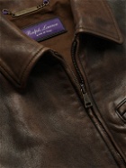 Ralph Lauren Purple label - Hugh Leather Jacket - Brown