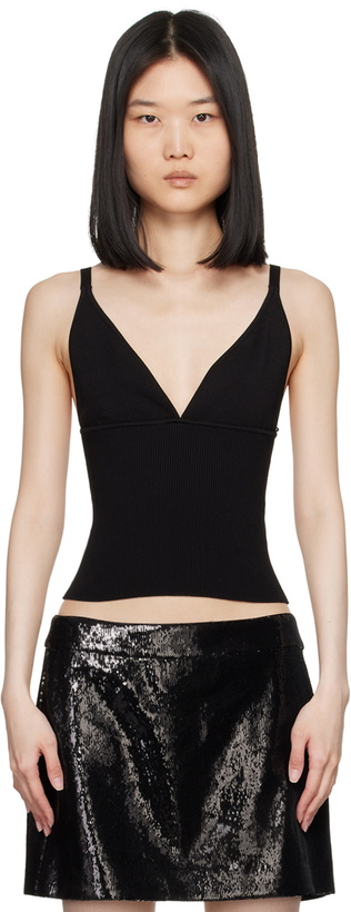 Photo: Dolce&Gabbana Black V-Neck Tank Top