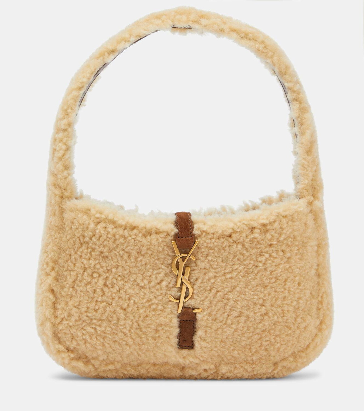 Saint Laurent Le 5 à 7 Mini shearling shoulder bag