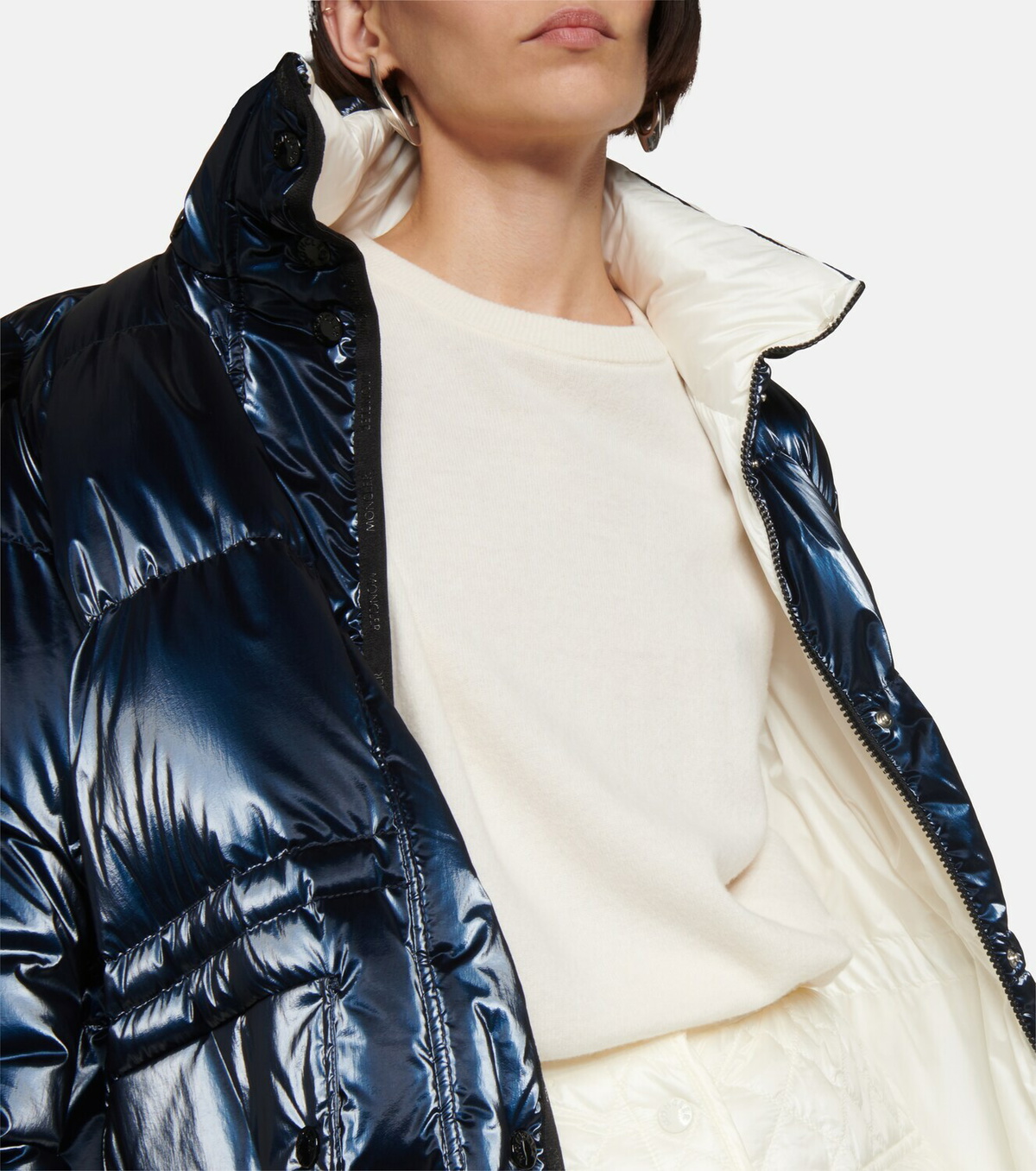 Moncler Herault belted down jacket Moncler