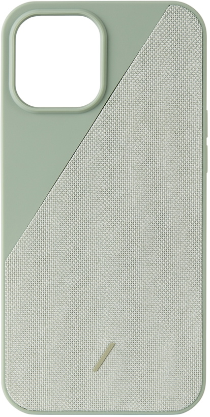 Photo: Native Union Green CLIC Canvas iPhone 12 Pro Max Case