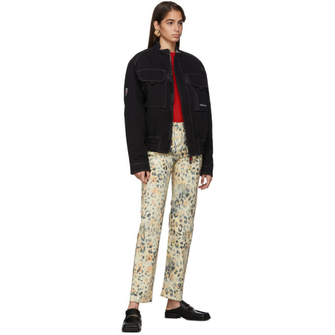 NAPA by Martine Rose Tan Leopard Jeans Martine Rose