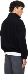 Rier Black Fleece Sweater