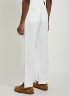 Polo Ralph Lauren Bedford Linen and Cotton-blend Trousers White
