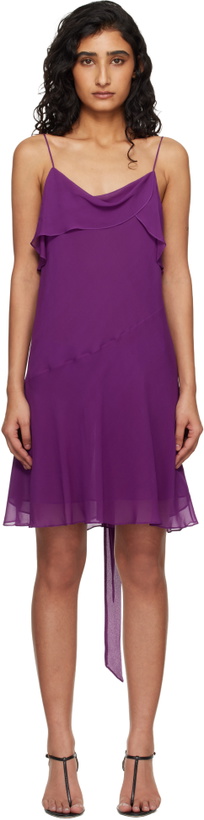 Photo: Acne Studios Purple Silk Minidress