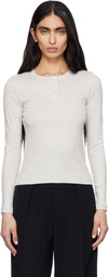 FLORE FLORE Gray Jess Longsleeve T-shirt