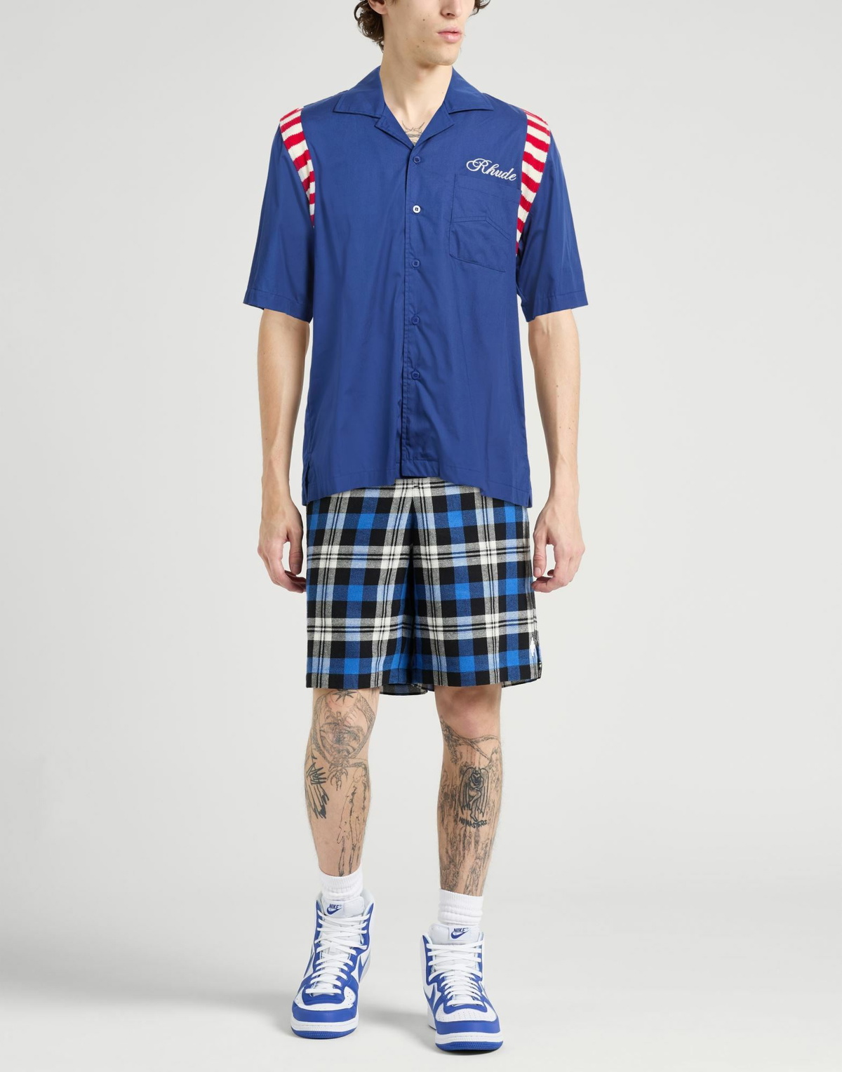 Rhude Mens Shirt in Navy