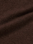 SSAM - Brushed Cashmere Polo Shirt - Brown