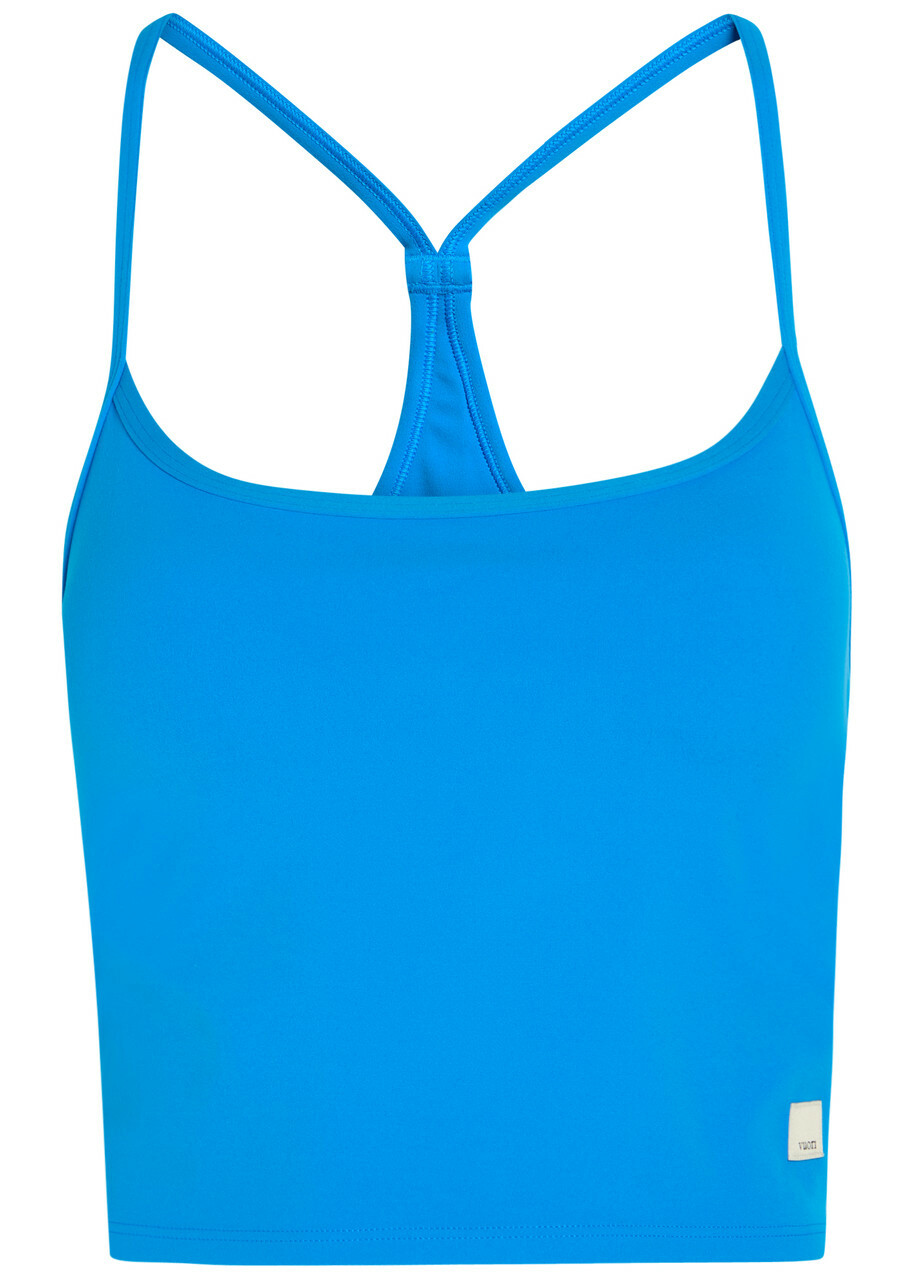 Vuori Allthefeels 2.0 Stretch-jersey Workout Tank top Bright Blue