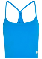 Vuori Allthefeels 2.0 Stretch-jersey Workout Tank top Bright Blue