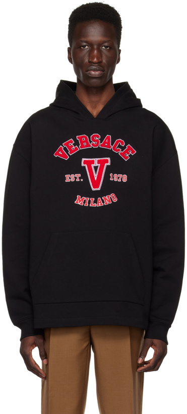 Photo: Versace Black Varsity Hoodie