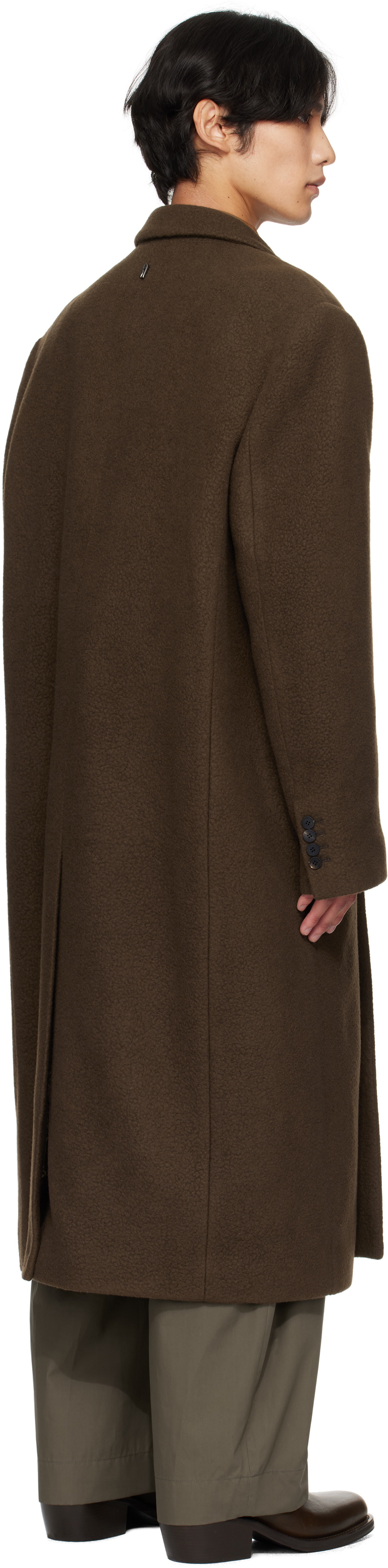 LE17SEPTEMBRE Brown Double-Breasted Long Coat
