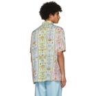 Versace Jeans Couture Blue and Multicolor Tuileries Shirt