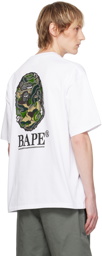 BAPE White Camo Stone Ape Head T-Shirt