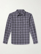 TOM FORD - Checked Cotton-Twill Shirt - Gray