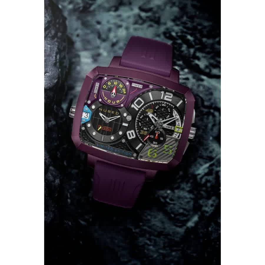 Nubeo Odyssey Purple Dial Mens Watch NB-6084-06