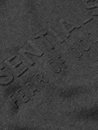 FEAR OF GOD ESSENTIALS - Logo-Embossed Cotton-Blend Jersey Sweatshirt - Gray