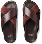 Mr P. - Leather and Suede Sandals - Brown
