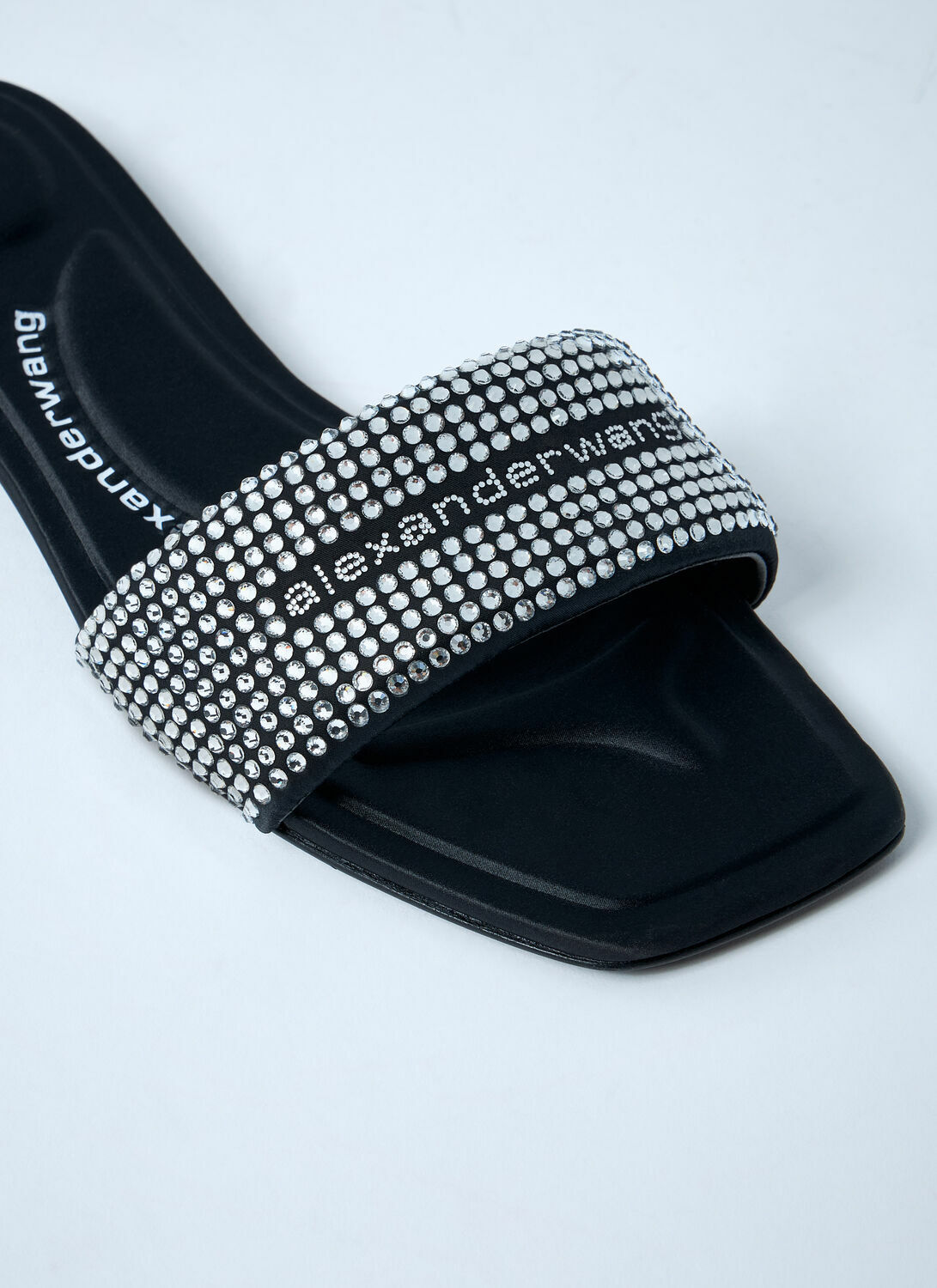 Alexander Wang Embellished Logo Motif Slides
