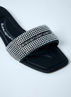 Alexander Wang Embellished Logo Motif Slides