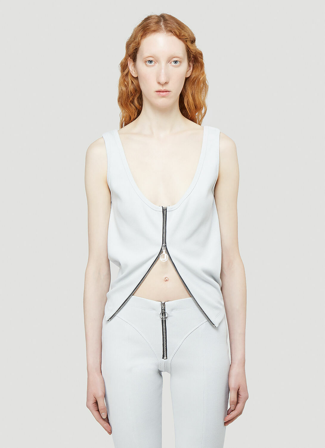 Lourdes Zip-Up Vest Top