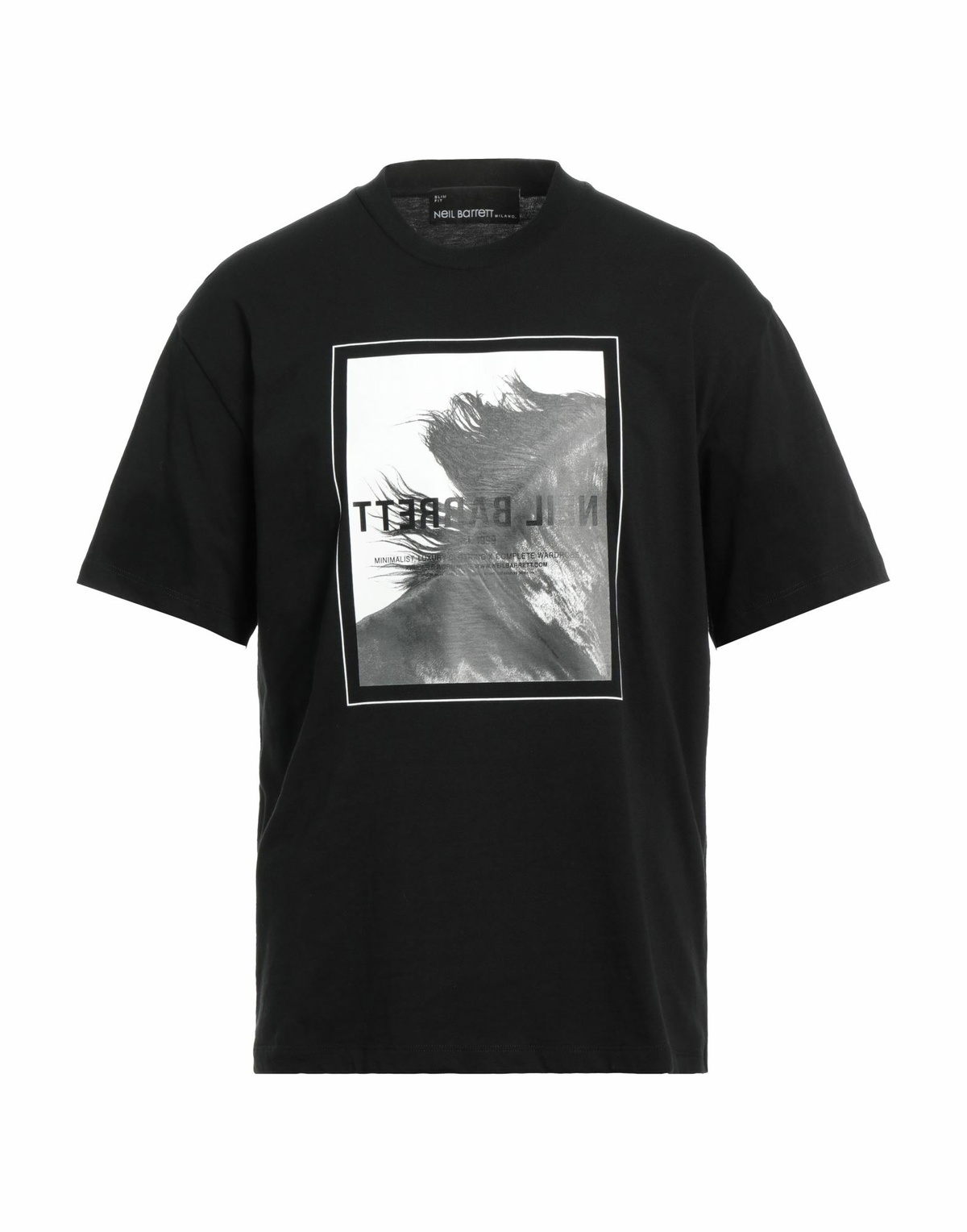 Neil Barrett Mens T-shirt in Black