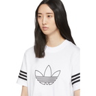 adidas Originals White Outline Trefoil T-Shirt