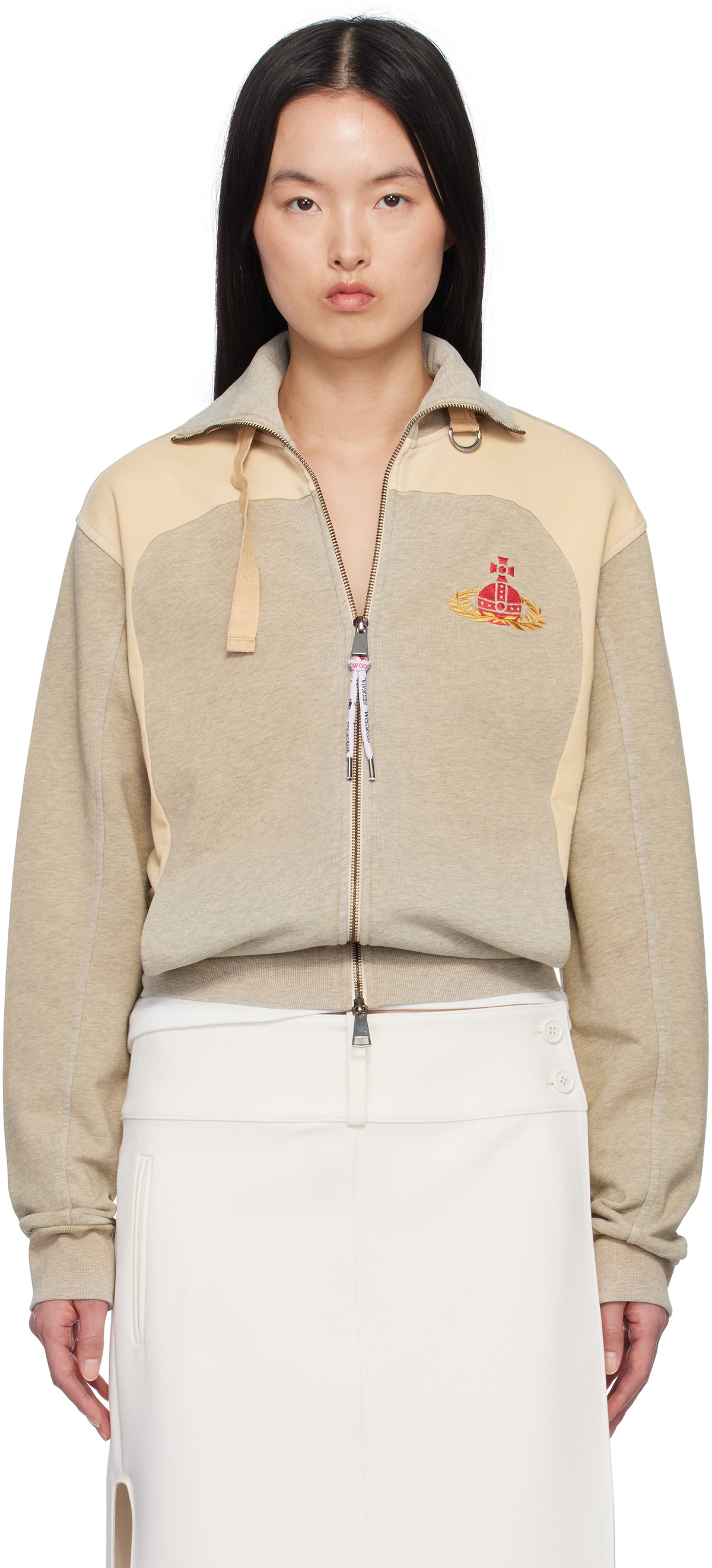 Vivienne Westwood Gray & Beige Alien Track Jacket Vivienne