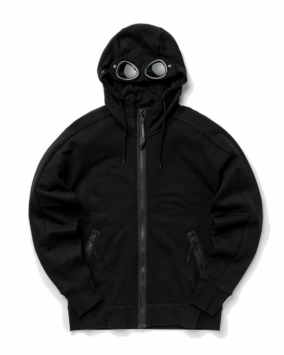 Photo: C.P. Company Sweatshirts   Hooded Open Black - Mens - Hoodies|Zippers