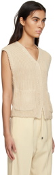 Totême Beige Vented Vest