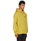 Amiri Yellow Embroidered Fighters Hoodie