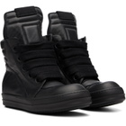Rick Owens Black Tower Jumbolace Geobasket Sneakers