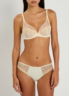 Simone PÉRÈLE Delice Embroidered Tulle Underwired bra Yellow